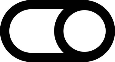 Tek bir yazı tipinin vektör illüstrasyonu