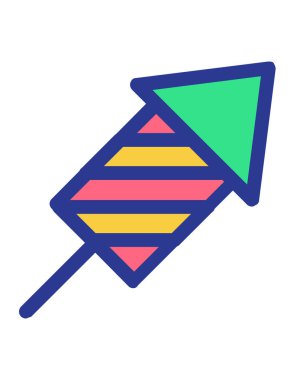 parti düz ikon vektör çizimi