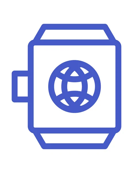 Ilustração Vetor Ícone Smartwatch — Vetor de Stock