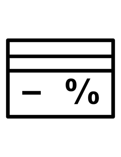 Obrázek Vektoru Ikony Kreditní Karty — Stockový vektor