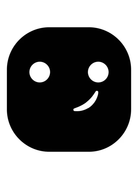 Ilustração Vetor Ícone Plano Emoji — Vetor de Stock