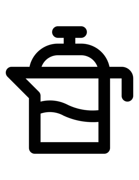 Icono Café Sobre Fondo Blanco — Vector de stock