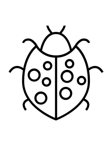 虫のアイコンベクトルイラスト — ストックベクタ