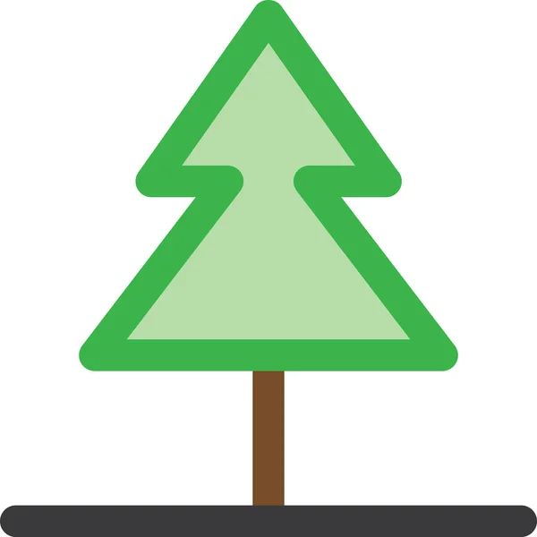 Árbol Icono Vector Ilustración — Vector de stock