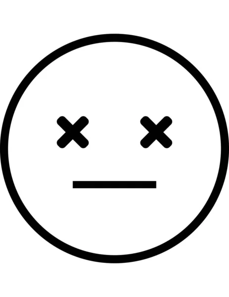 Emoji Flat Ikonvektor Illustrasjon – stockvektor