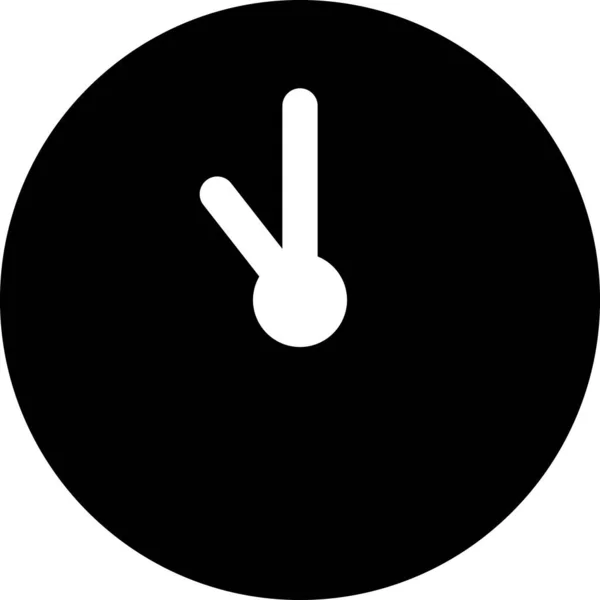 Ρολόι Επίπεδη Εικονίδιο Διανυσματική Απεικόνιση — Διανυσματικό Αρχείο