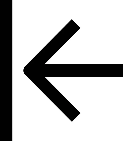 Значок Стрілки Лівого Напрямку Векторні Ілюстрації — стоковий вектор