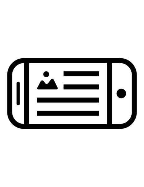 Ícone Smartphone Ilustração Vetorial — Vetor de Stock