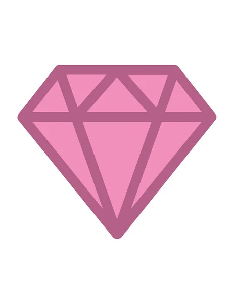 Ilustracja Diamond Vecotr Koncepcja Biżuterii — Wektor stockowy