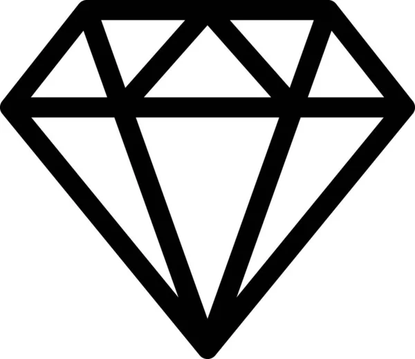 Diamond Vecotr Illustration Jewelry Concept — стоковый вектор