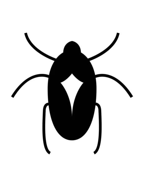 Illustrazione Vettoriale Icona Bug — Vettoriale Stock