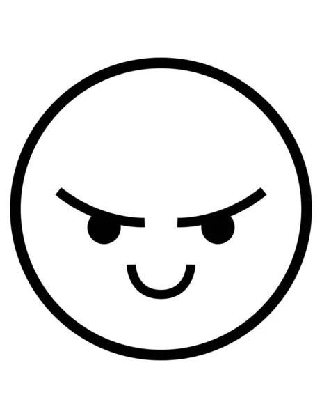 Emoji Plano Icono Vector Ilustración — Archivo Imágenes Vectoriales