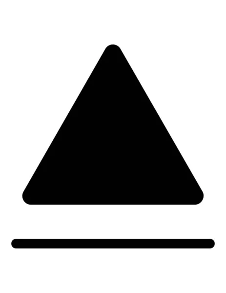 Ilustración Vectorial Icono Blanco Negro — Vector de stock