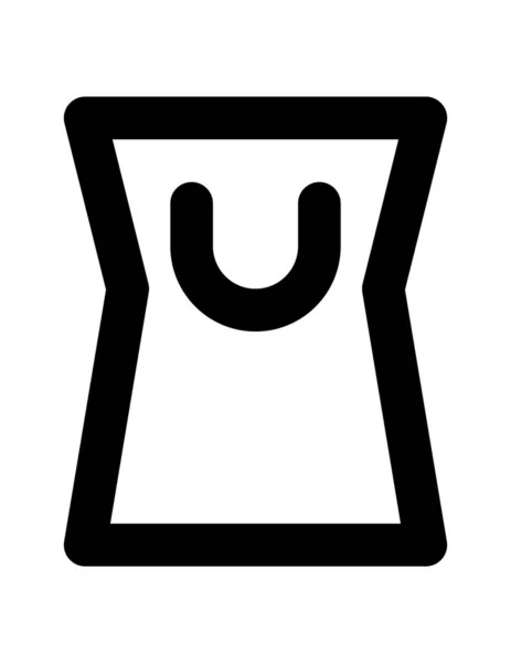 Tasche Flache Symbol Vektor Illustration — Stockvektor