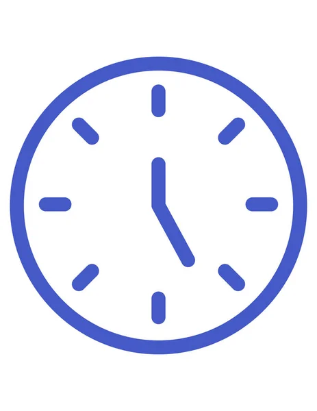 Reloj Icono Vector Ilustración — Archivo Imágenes Vectoriales