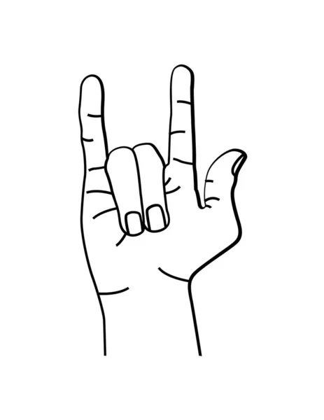 Hand Gesture Icon Vector Illustration Graphic Design — Stock Vector