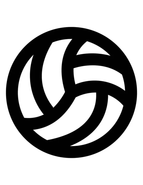 Volleyball Icon Vector Illustration — Stock Vector