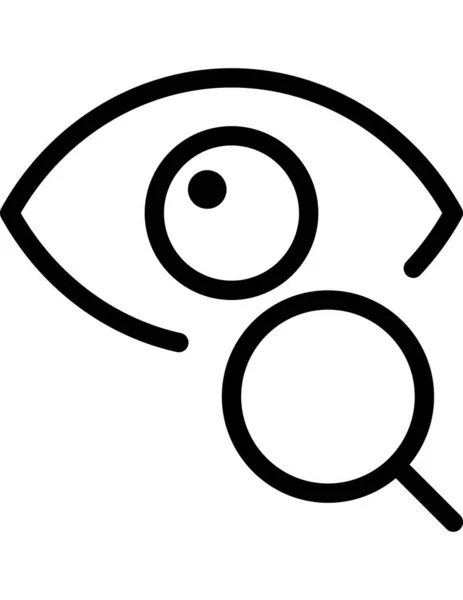 Eye Flat Icon Vector Illustration — Stock Vector
