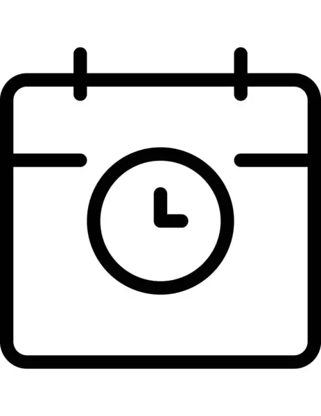 Reloj Icono Vector Ilustración — Vector de stock