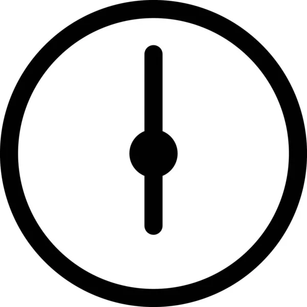 Reloj Icono Plano Vector Ilustración — Vector de stock