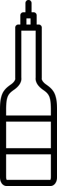 Icono Botella Vector Ilustración — Vector de stock