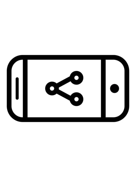 Smartphone Icon Vektor Illustration — Stockvektor