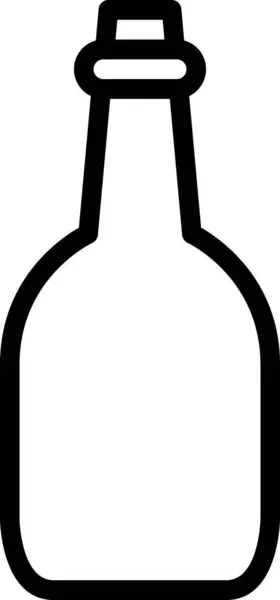 Fles Pictogram Vector Illustratie — Stockvector