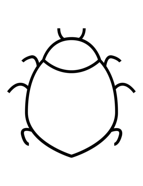 Bug Icon Vector Illustration — Stock Vector