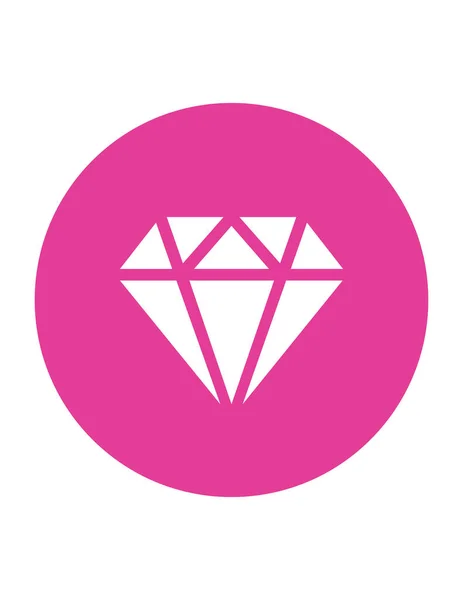 Diamond Vecotr Εικονογράφηση Έννοια Κοσμήματα — Διανυσματικό Αρχείο