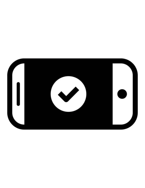 Smartphone Pictogram Vector Illustratie — Stockvector