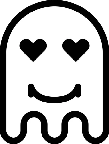 Ghost Emoji平面图标矢量插图 — 图库矢量图片