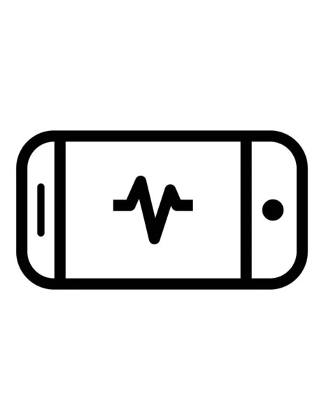 Vektorová Ilustrace Ikon Smartphonu — Stockový vektor