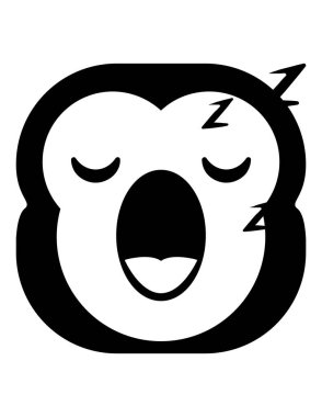 maymun ikon vektör illüstrasyonu