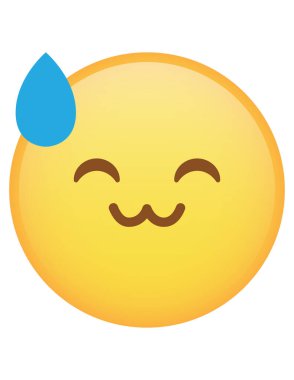 emoji düz ikon vektör çizimi
