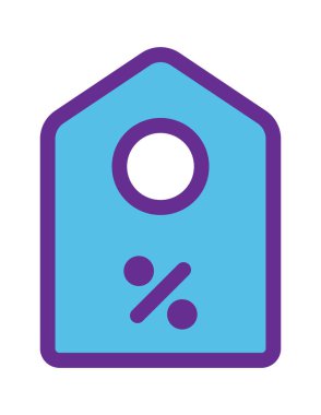 çevrimiçi alışveriş düz simgesi vektör illüstrasyonu