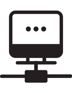 bilgisayar simgesi vektör illüstrasyonu