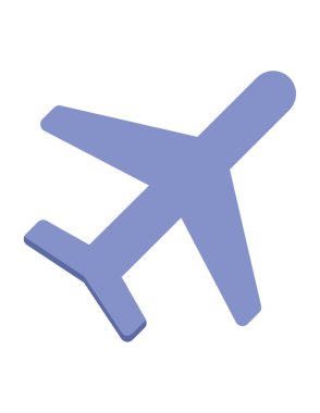 uçak ikonu vektör illüstrasyonu