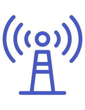 radyo ağ vektör simgesi. biçim iki renkli düz sembol, yeşil ve gri renkler, yuvarlak açılar, beyaz