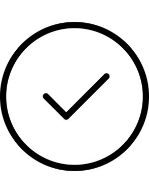 İşaretli düz simge vektör çizimi