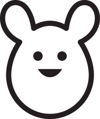 Paskalya yassı ikon vektör çizimi