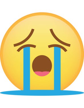 emoji düz ikon vektör çizimi