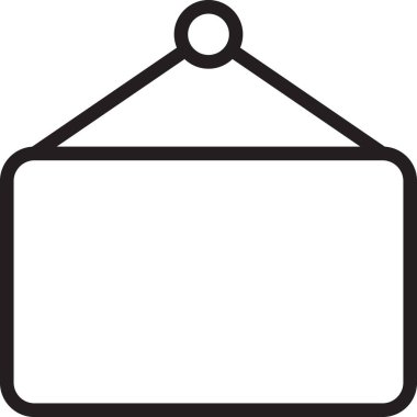 Otel hattı vektör simgesi.