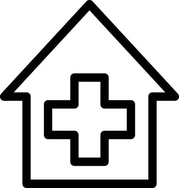 tıbbi ağ simgesi vektör illüstrasyonu