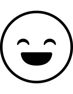 emoji düz ikon vektör çizimi