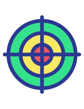 hedef düz vektör simgesi