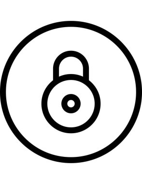 güvenlik ve ekonomi çizgi vektör simgesi.