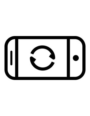 akıllı telefon simgesi vektör illüstrasyonu