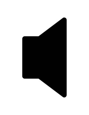 Hoparlör simgesi, vektör illüstrasyonu