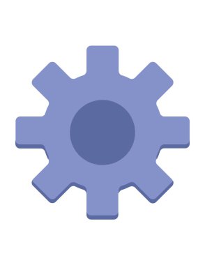 dişli simgesi. vektör illüstrasyonu