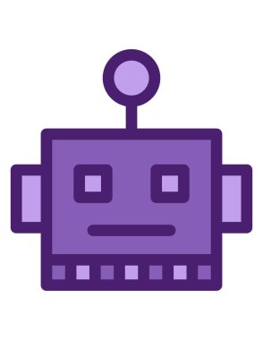 bir pembe ve mor vektör simgesi